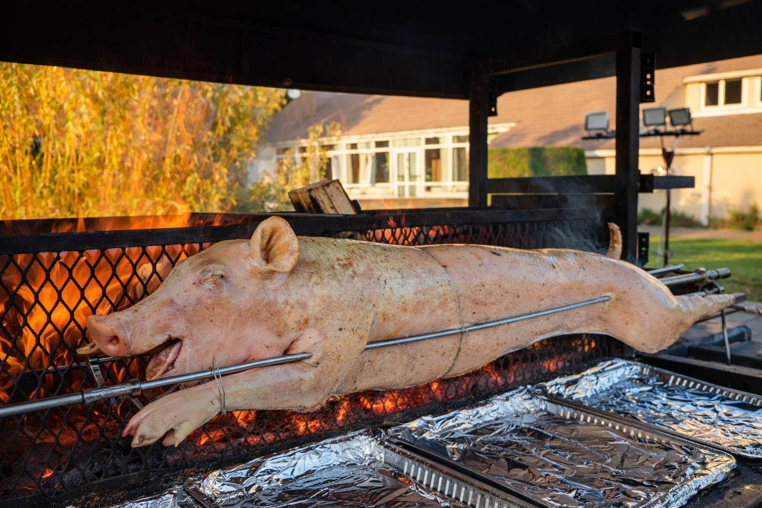 cochon de lait à la broche et tournbroche eure et loir 28