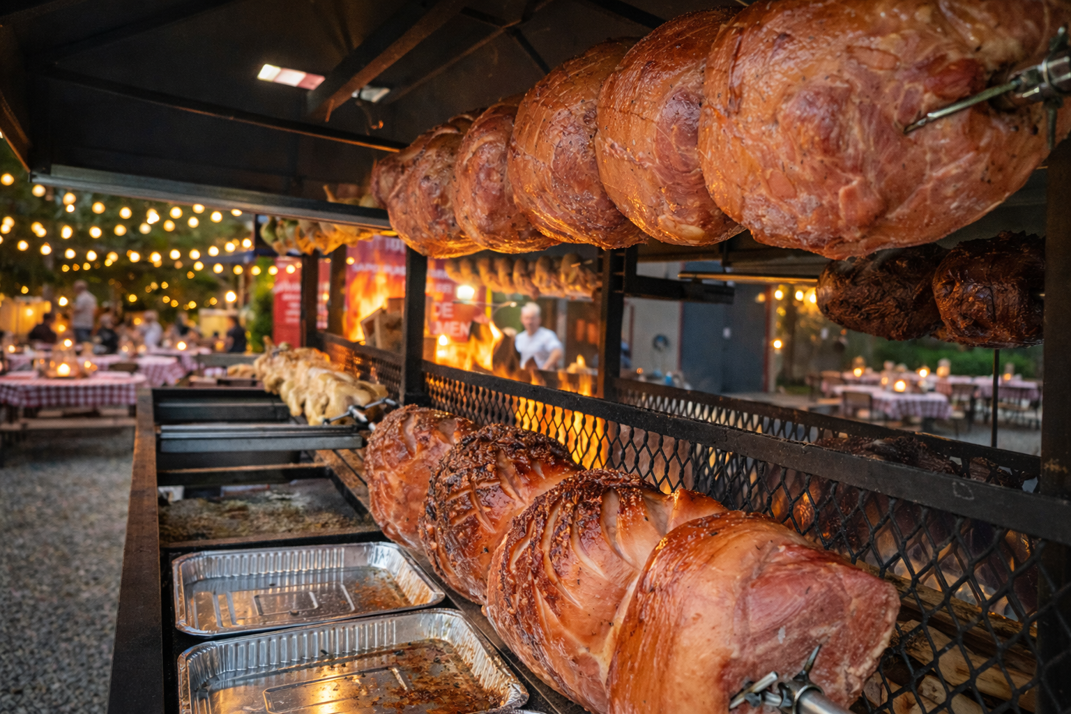 jambon grillé à la broche et tournebroche Seine Maritime (76)