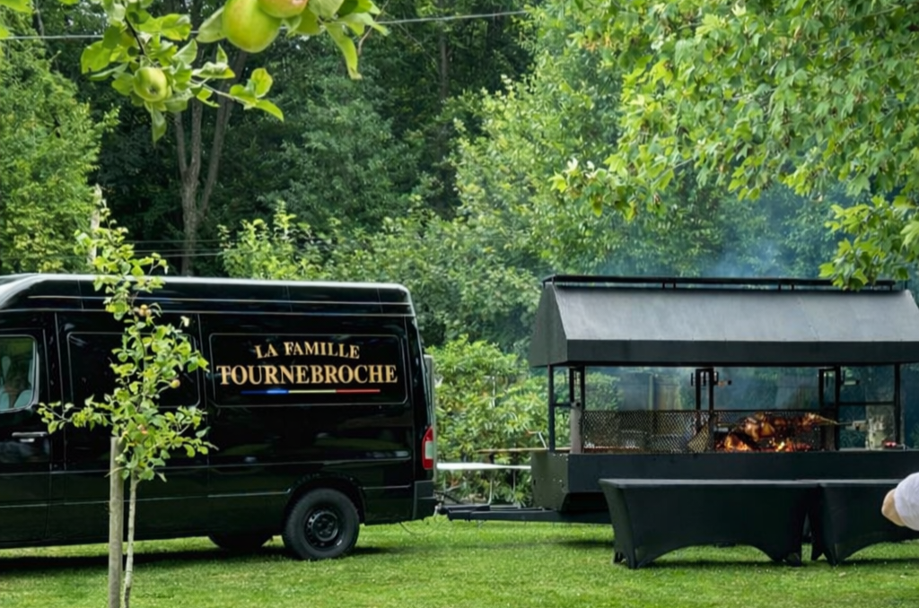 remorque tournebroche traiteur